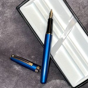 PERFECT GIFT -  Cobalt Blue Lacquer Sheaffer Prelude Fountain Pen
